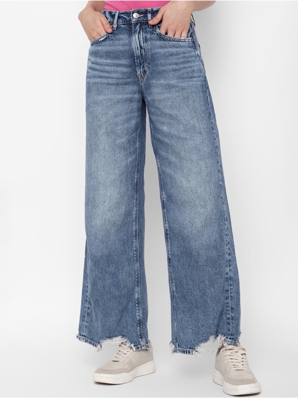 American Eagle Super High Rise Baggy Wide Leg Jeans - Picture 2 of 13